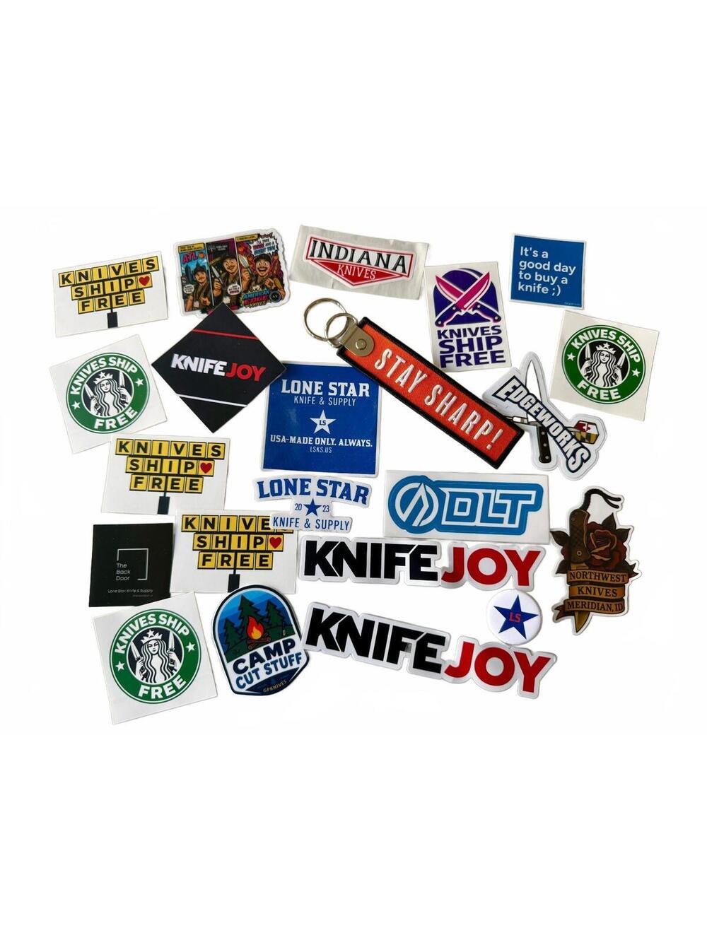 Knife Dealer Sticker & Swag Lot 22pc KnivesShipFree KnifeJoy Lone Star DLT